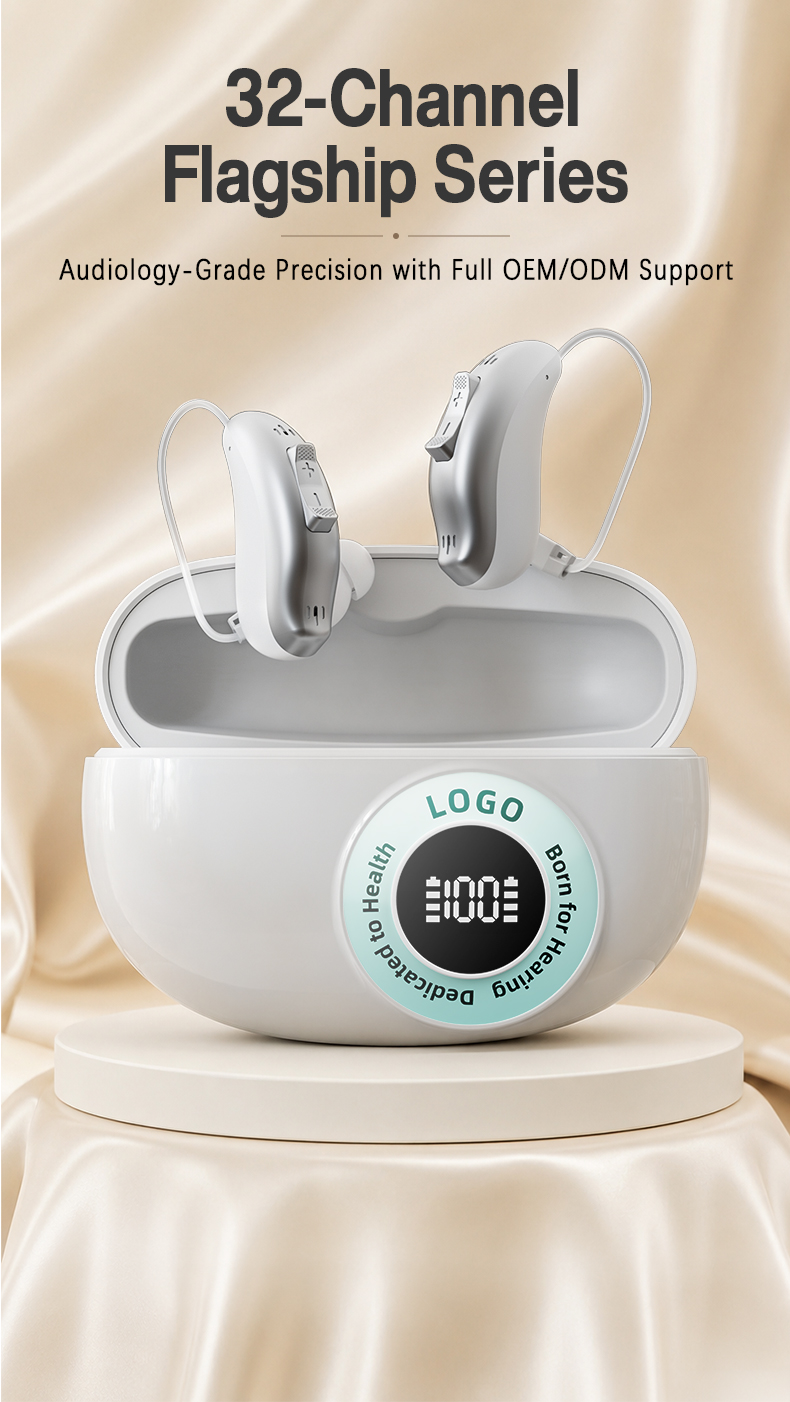 GM-321 32-channel RIC hearing aid series with OEM and ODM support