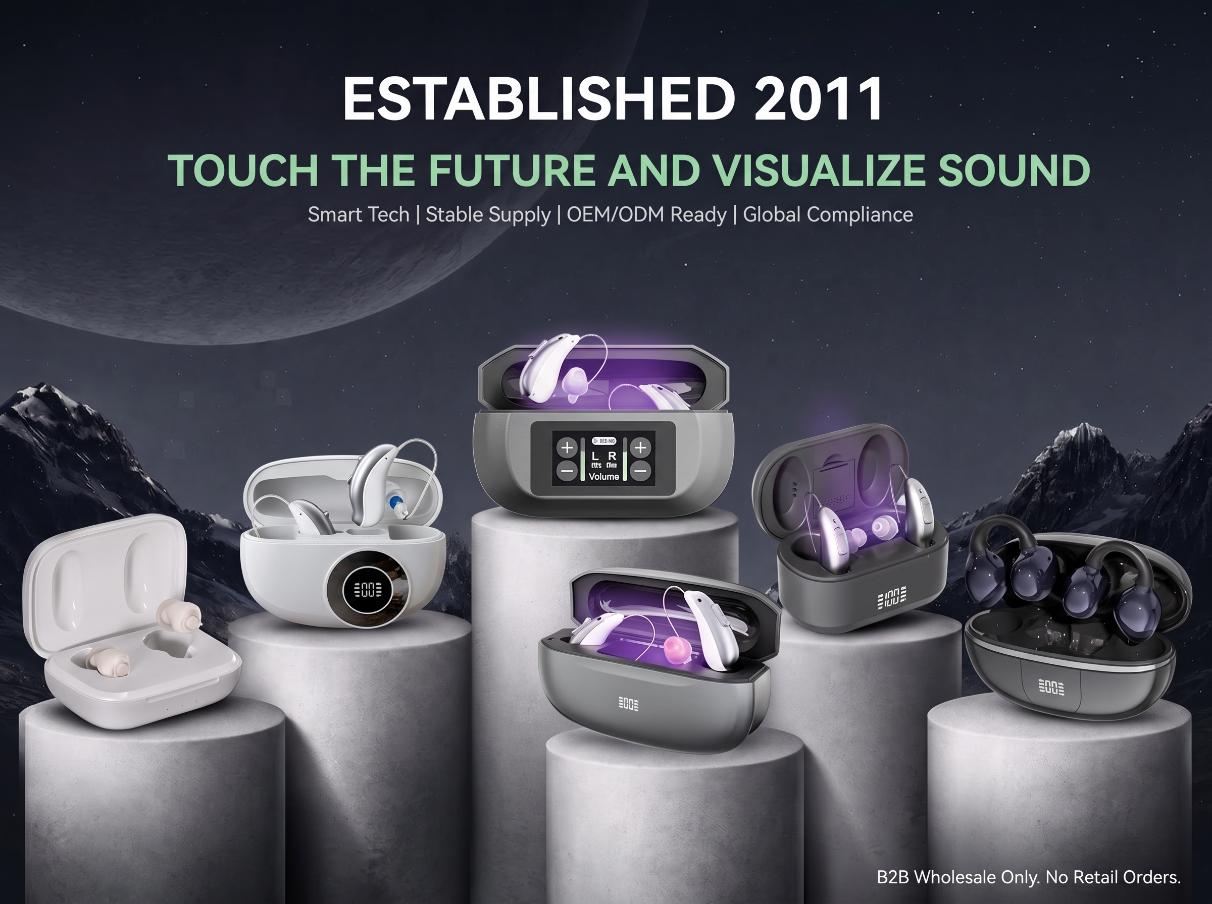 Goodmi digital OTC hearing aids compared with traditional legacy hearing aid brands for B2B sourcing